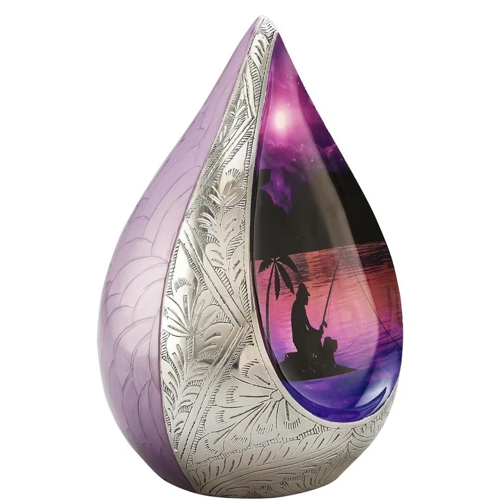 Everlasting Teardrop Cremation URNS,URN for Human Ashes Fishing